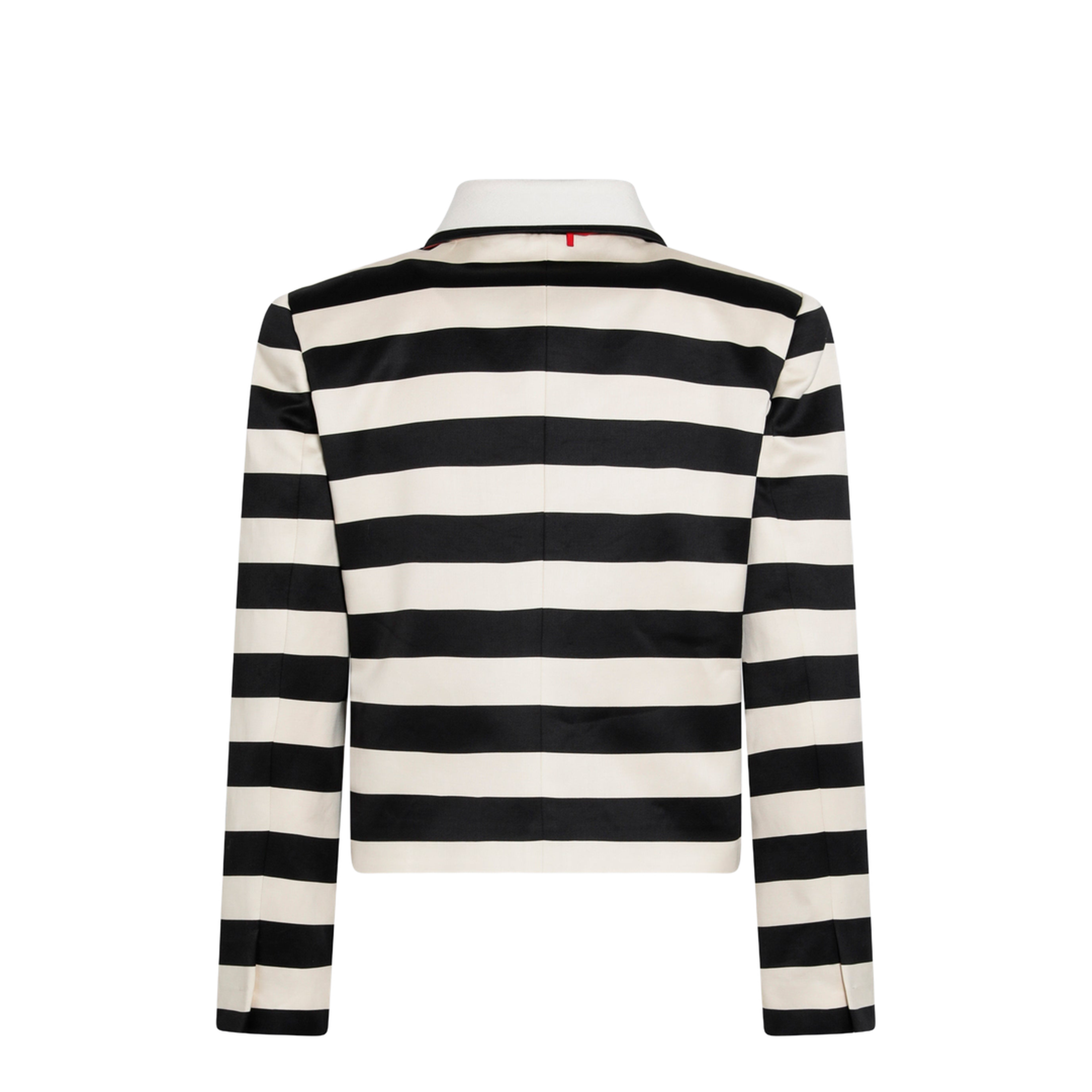 MAYFEYR - Valentino - Vanilla Black Striped Jacket With Maxi Bow - 9B3CE5W3ACM3G5