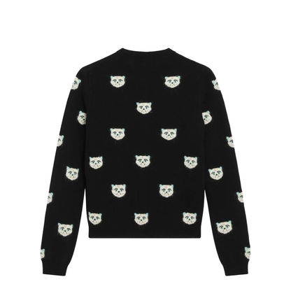 Garavani Le Chat De La Maison Intarsia Cardigan