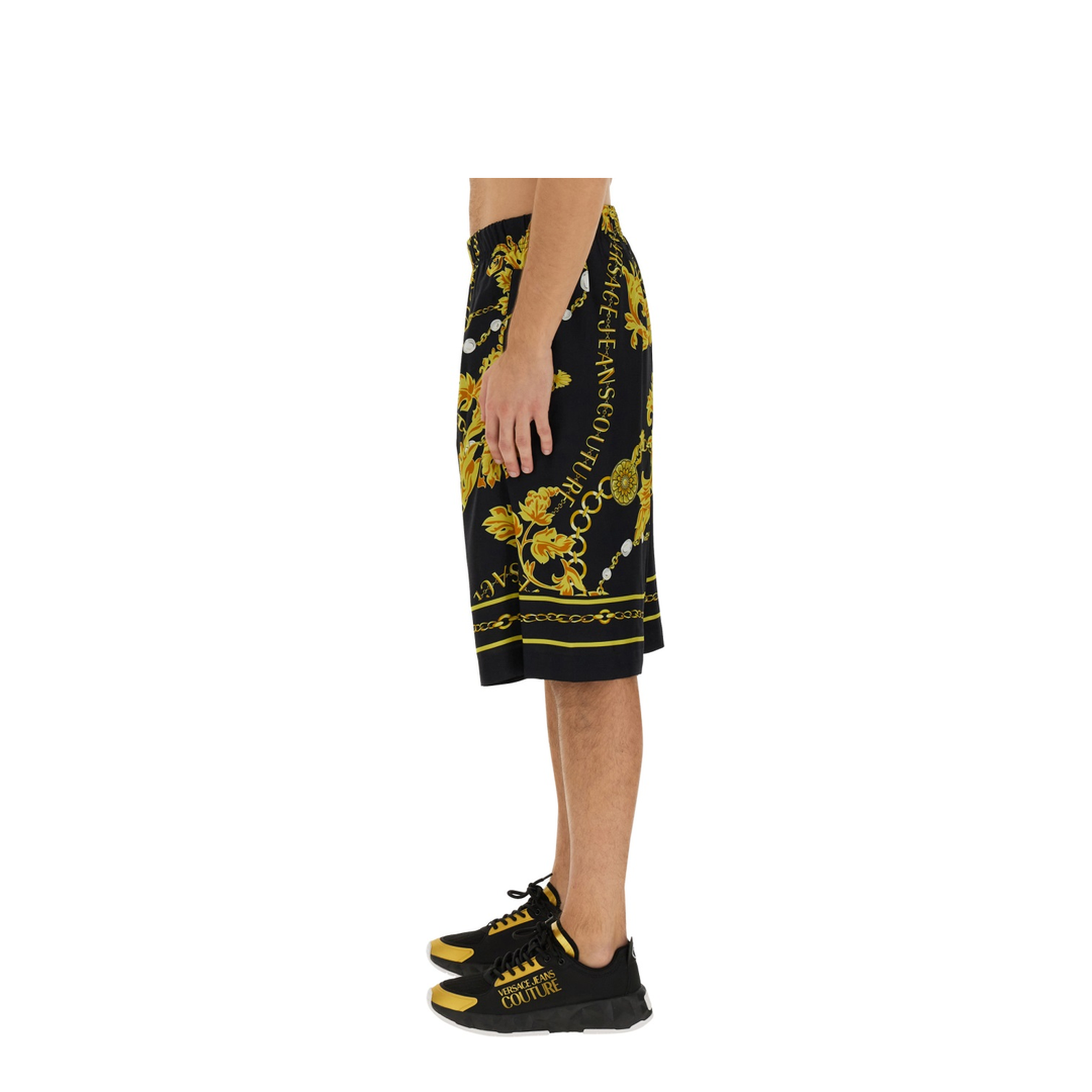 MAYFEYR - VERSACE JEANS COUTURE - Chain Couture Bermuda Shorts - 75GAD107NS318G89