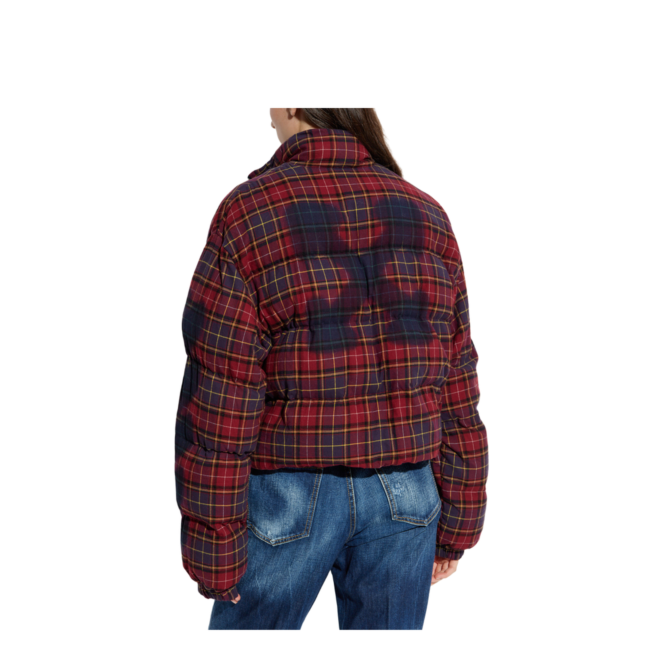 Check Flan Arrow Spray' Down Jacket