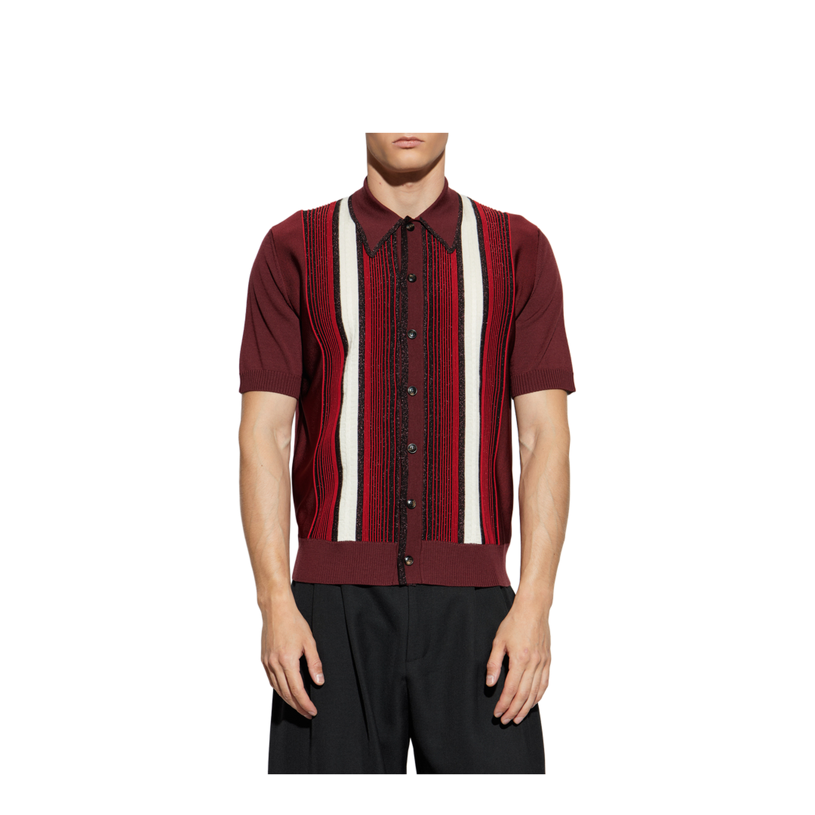 Shirt with Wool Trim