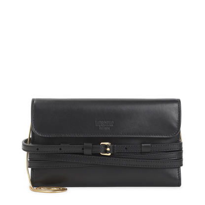 MAYFEYR - Moschino - Black Leather Clutch - MC5600PP0POA1000