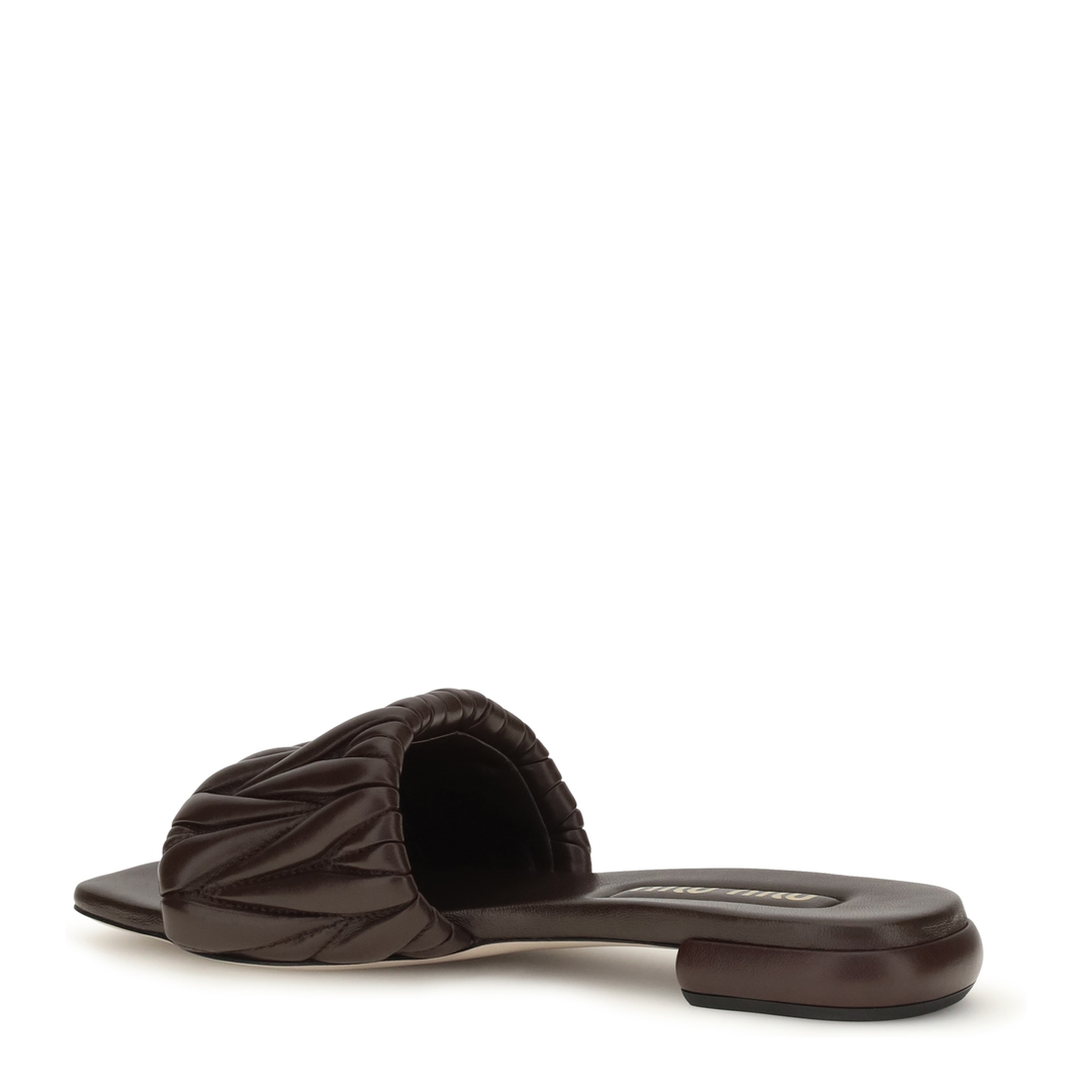 MAYFEYR - Miu Miu - Matelassé Nappa Leather Sandals - 5XX605F01088T