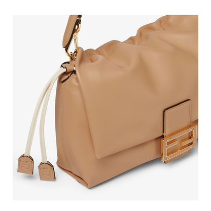 Mamma Baguette Medium Leather Beige