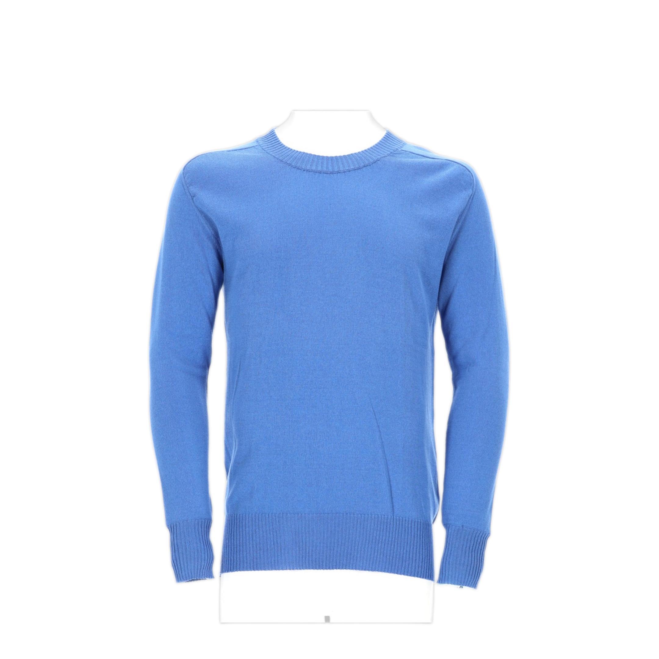 MAYFEYR - LANEUS - Cotton Viscose Knit Sweater - LANUMGU1236CIELO