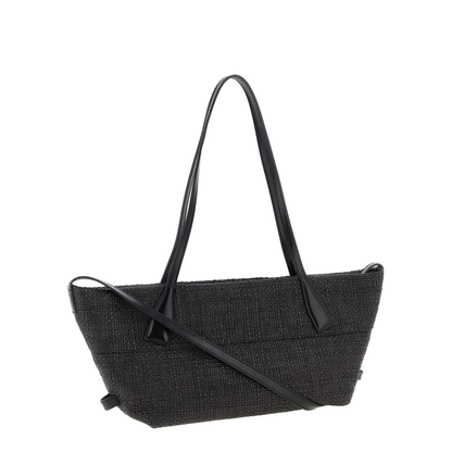 Small Track Tote Bag in Raffia