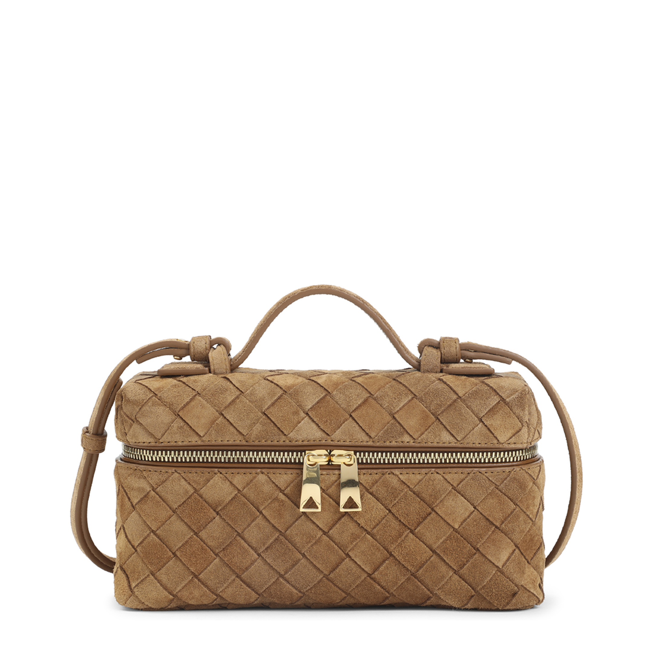 MAYFEYR - Bottega Veneta - Suede Vanity Case Bag - 789109V5ZZ1
