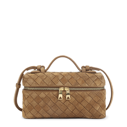 MAYFEYR - Bottega Veneta - Suede Vanity Case Bag - 789109V5ZZ1