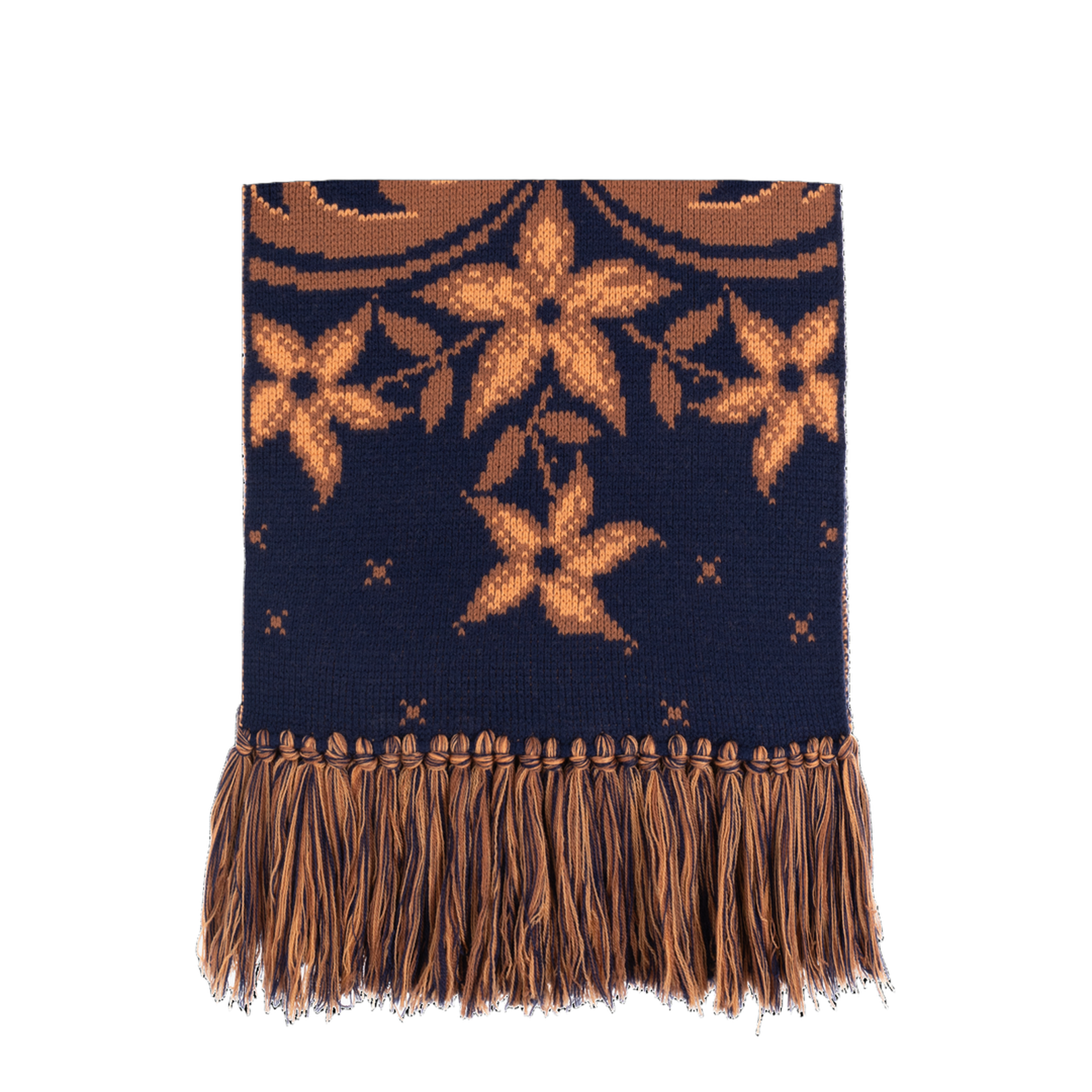 Wool Scarf with Fringes
