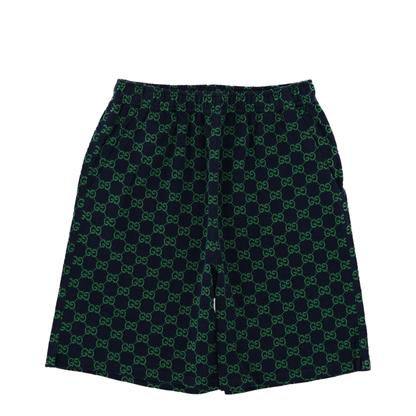 MAYFEYR - Gucci - Shorts Cotton Piquet Navy Green - 849680KXJHA94085