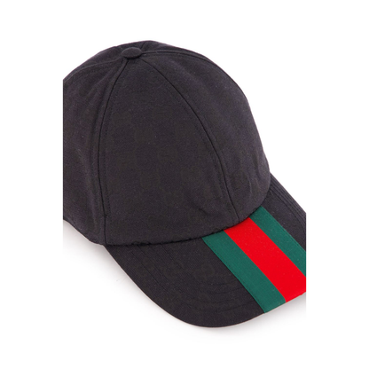 Canvas Baseball Hat in Black