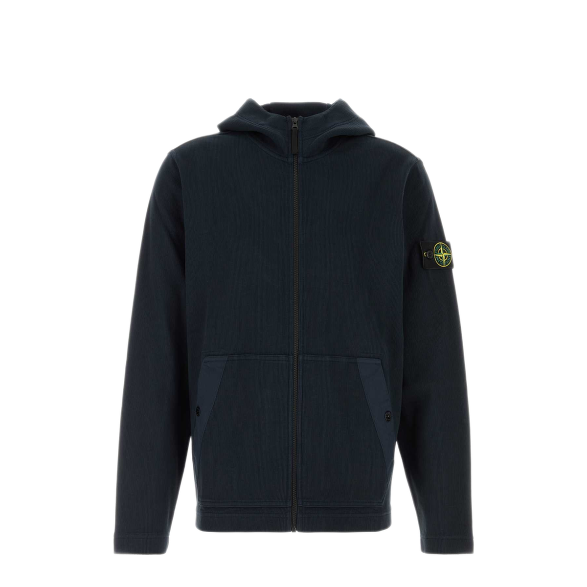 MAYFEYR - Stone Island - Navy Blue Cotton Hoodie Sweatshirt - L2S156100020S0472V0020