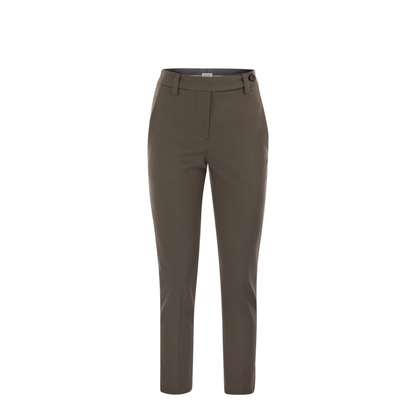Cigarette Trousers Stretch Cotton