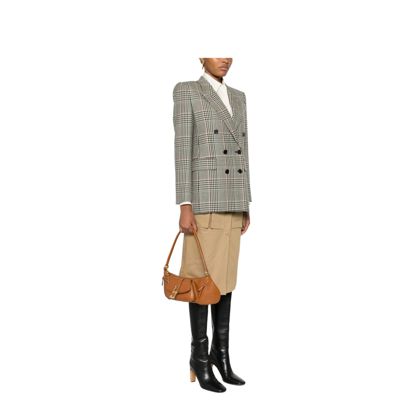 Pebbled Texture Shoulder Strap Bag
