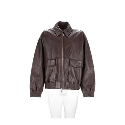 MAYFEYR - Studio Nicholson - Lamb Leather Brown Jacket - PISTONSNM1115BROWN
