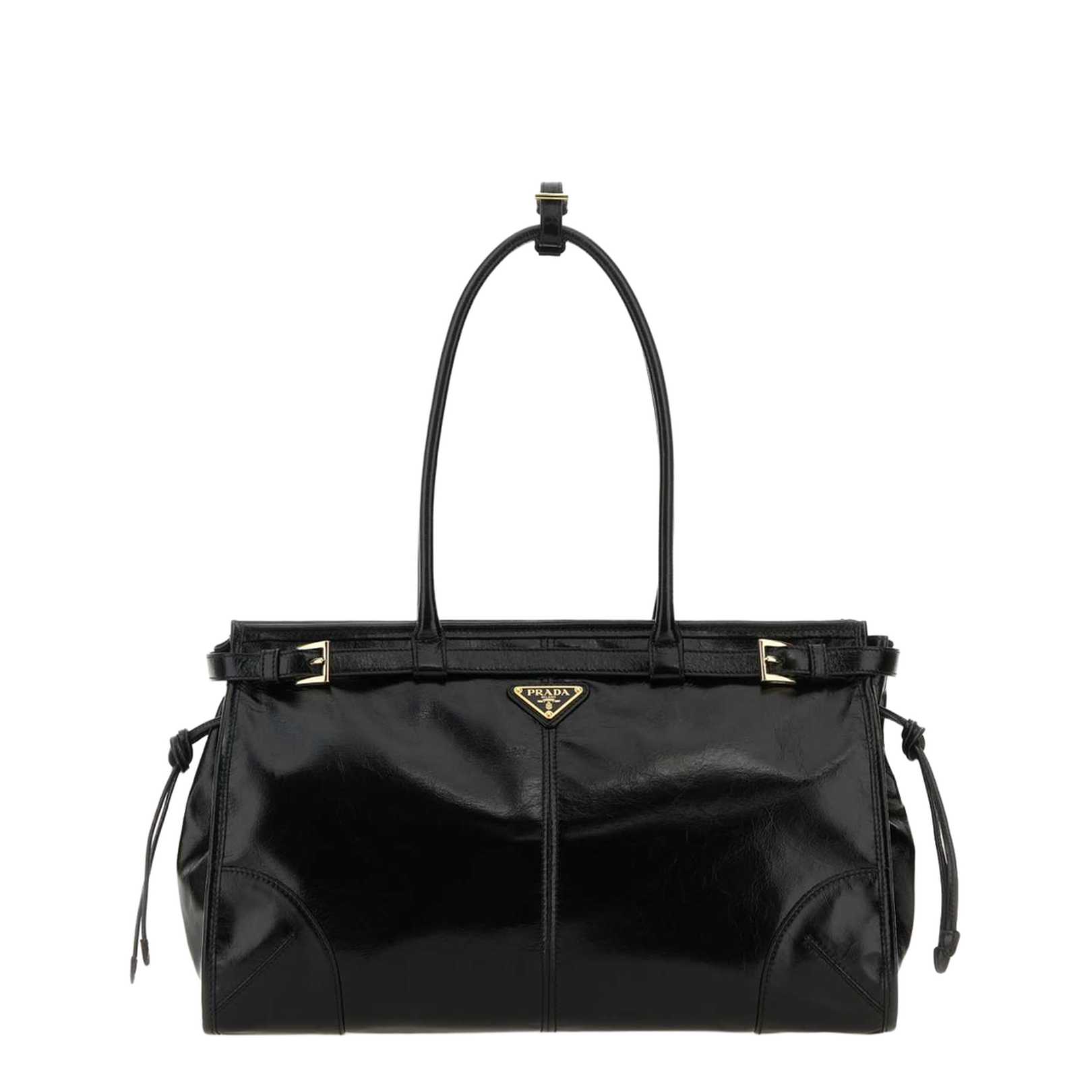 Black Leather Shoulder Bag