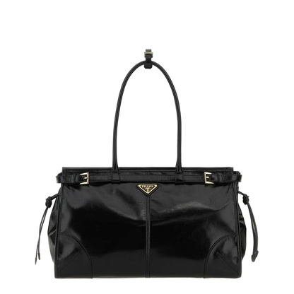Black Leather Shoulder Bag