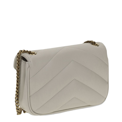 Loulou Mini Lambskin Crossbody Bags - White