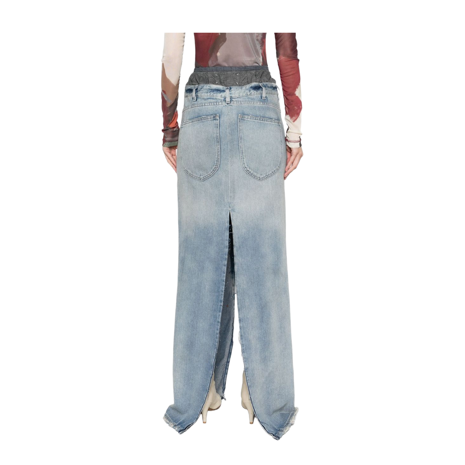 Maxi Denim Cotton Skirt