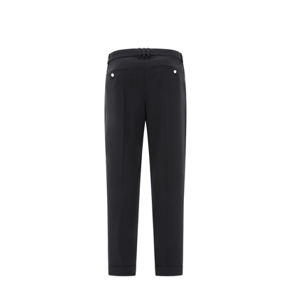 Black Wool Trousers