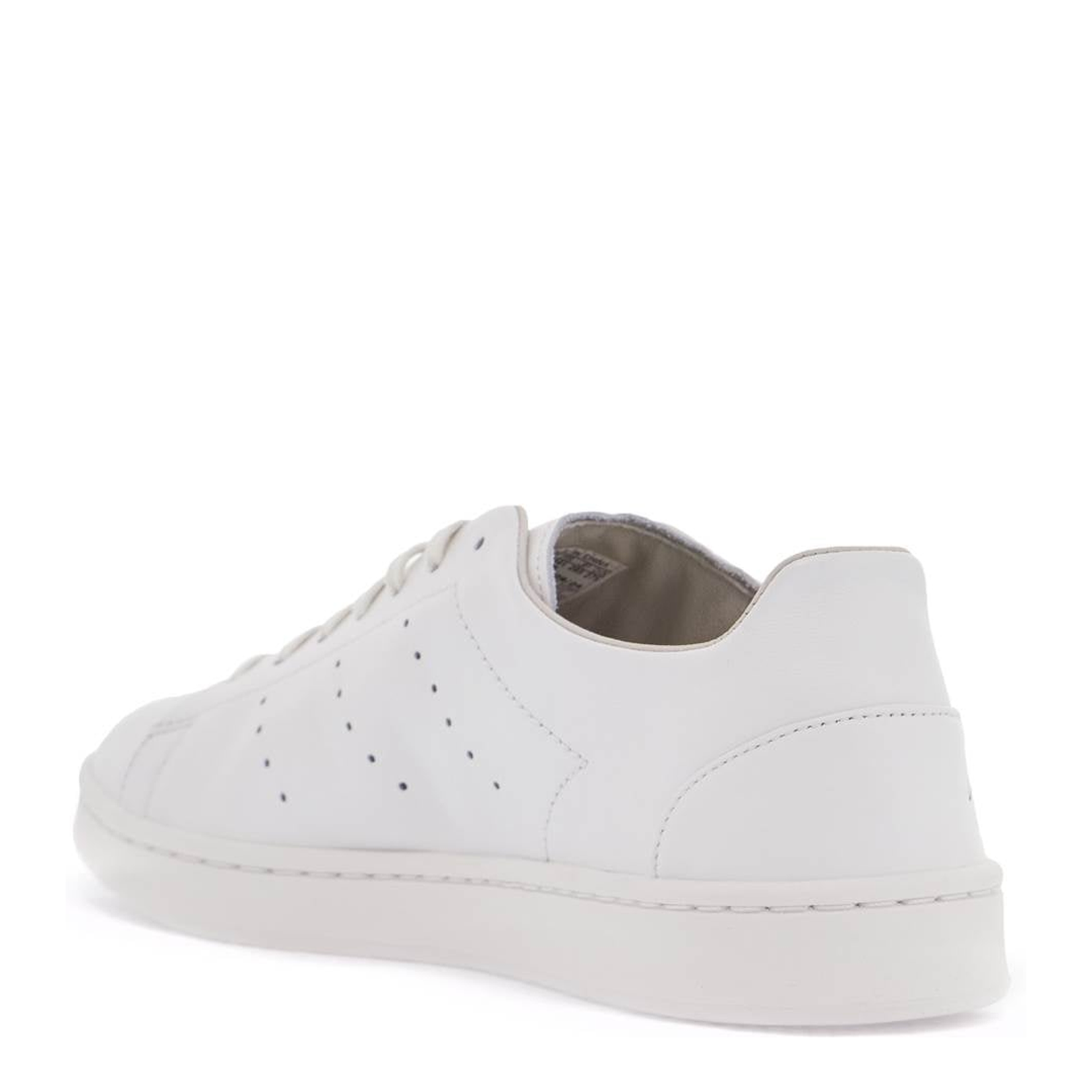 White Leather Sneakers with Minimalist Design