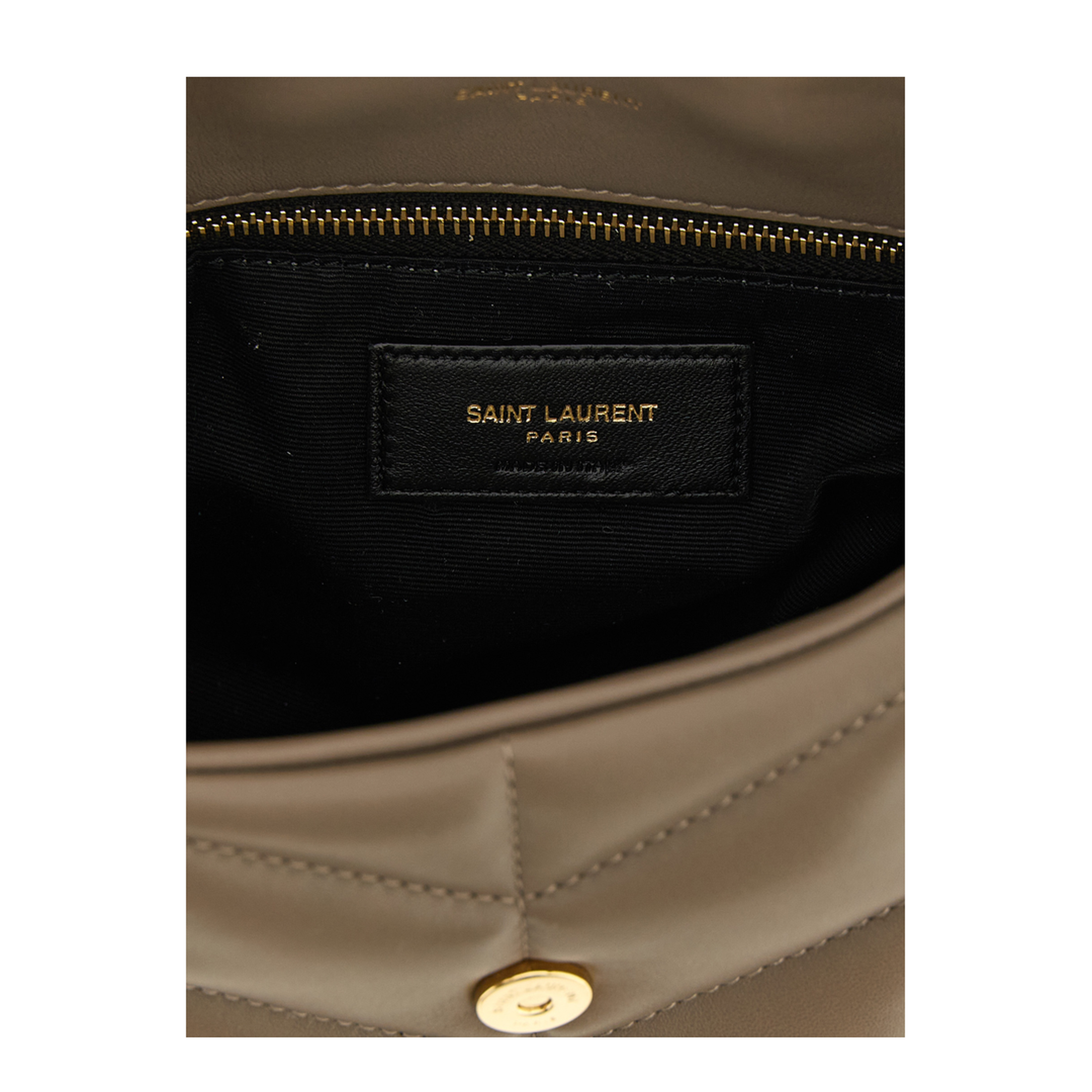 Toy Puffer in Lambskin in Grey & Silver