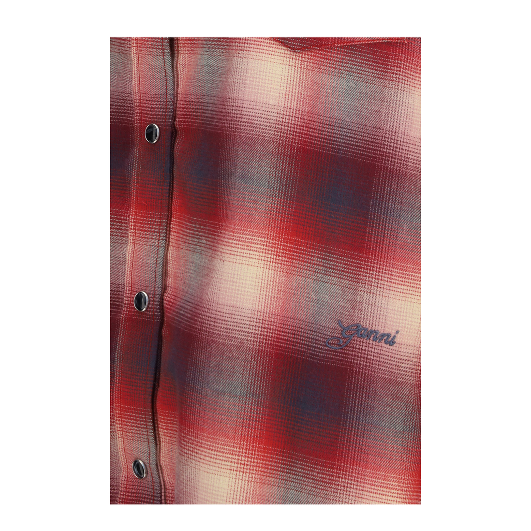 MAYFEYR - Ganni - Cotton Flannel Check Shirt - A1040415266
