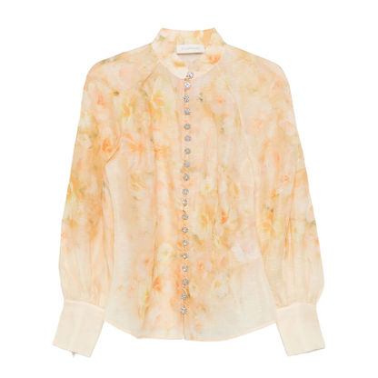 Crush Floral Shirt in Yellow