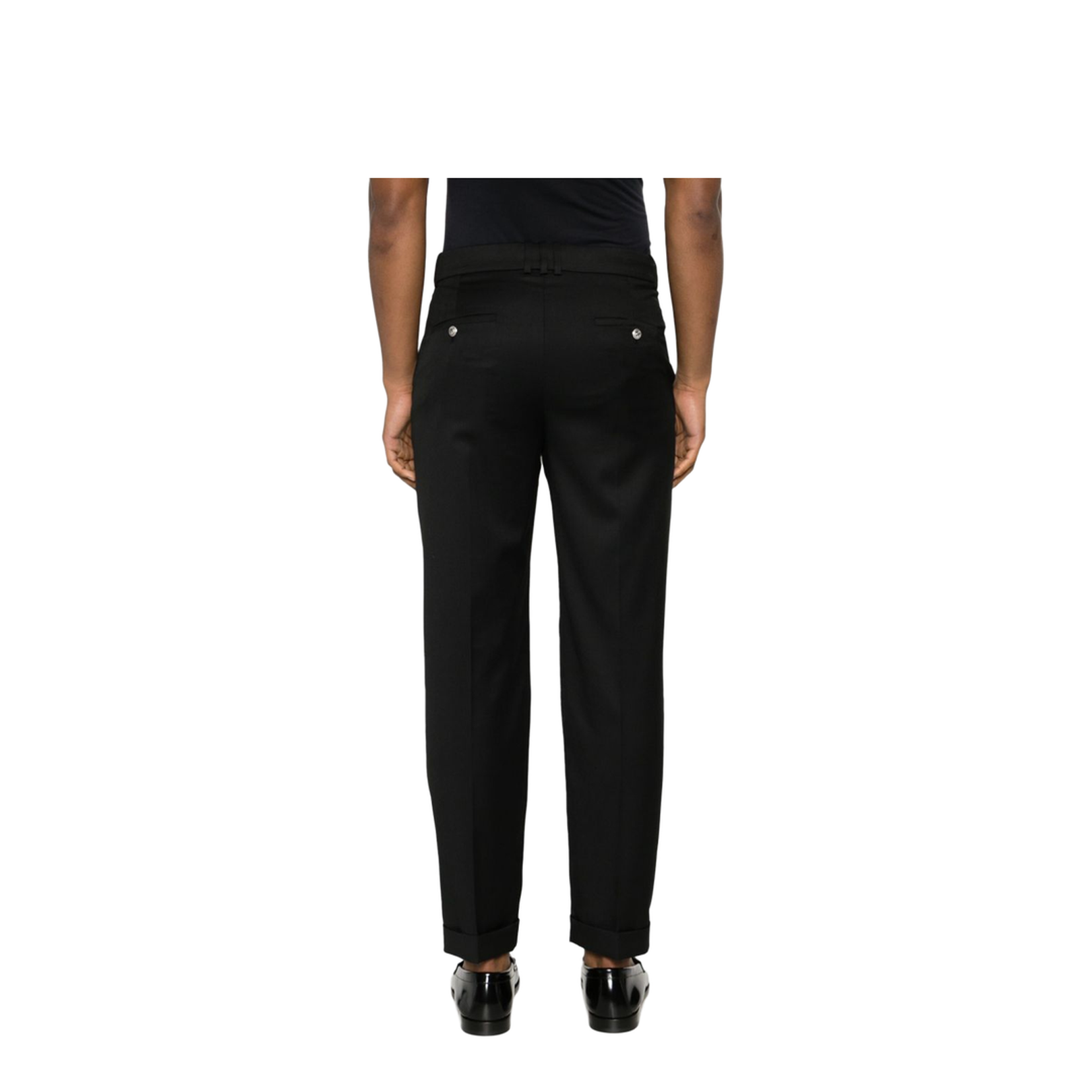 Black Wool Trousers