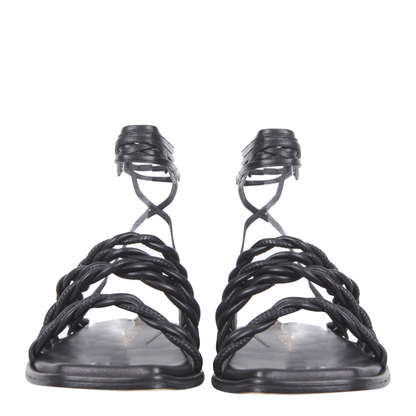 MAYFEYR - STUART WEITZMAN - Calypso Sandals - CALYPSODRESSNAPPABLACK