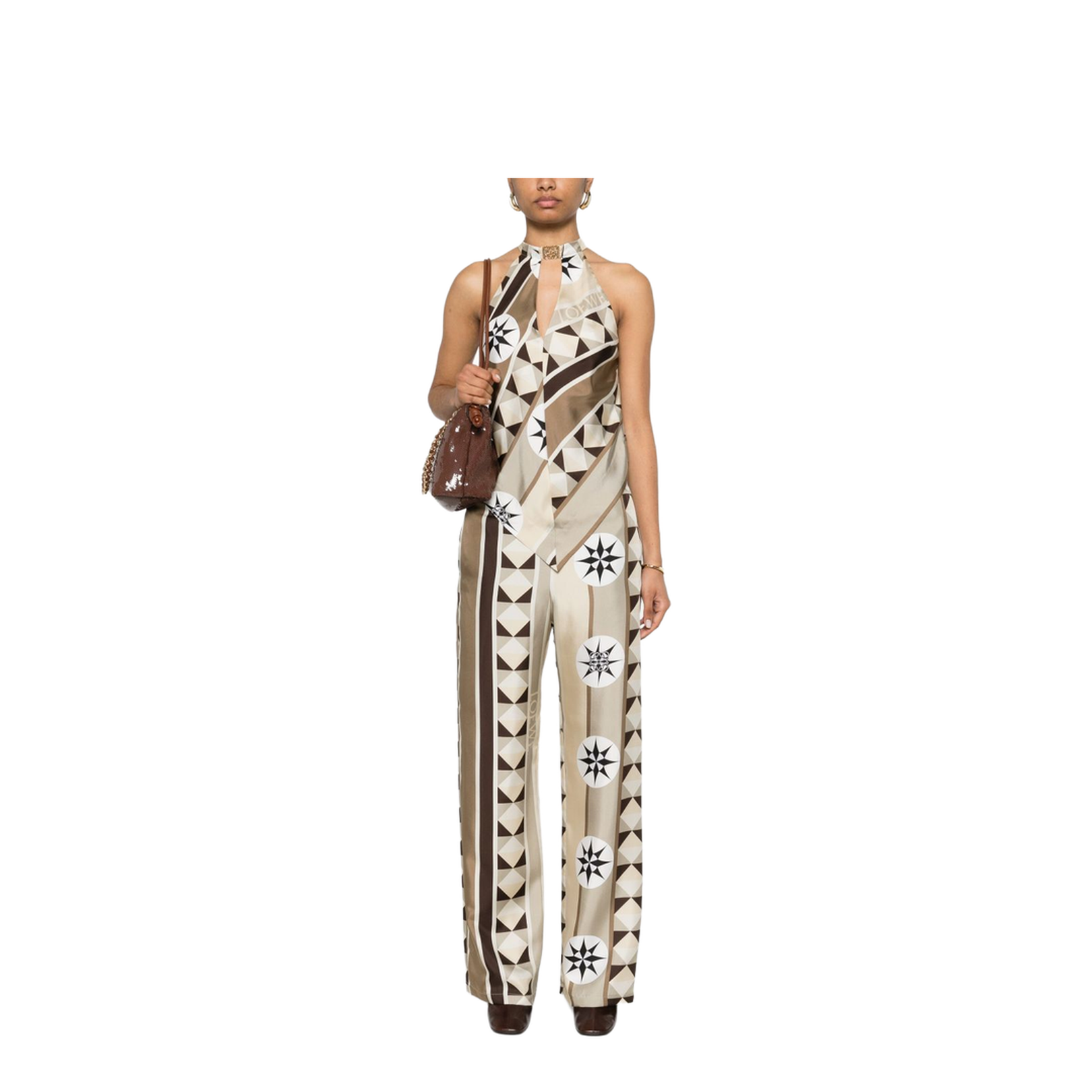 Printed Silk Pajama Trousers