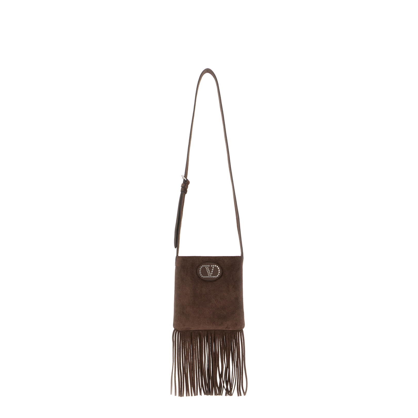 Brown Suede Nellcã´te Crossbody Bag