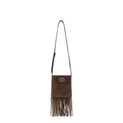 Brown Suede Nellcã´te Crossbody Bag