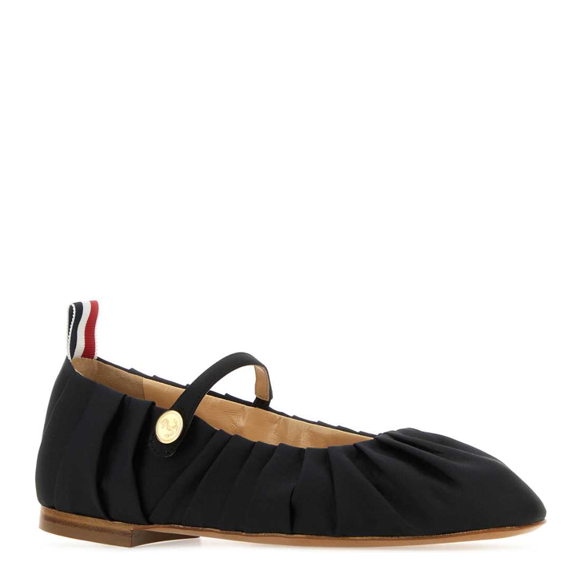 MAYFEYR - Thom Browne - Black Fabric John Ballerinas - FFS024BF0322001
