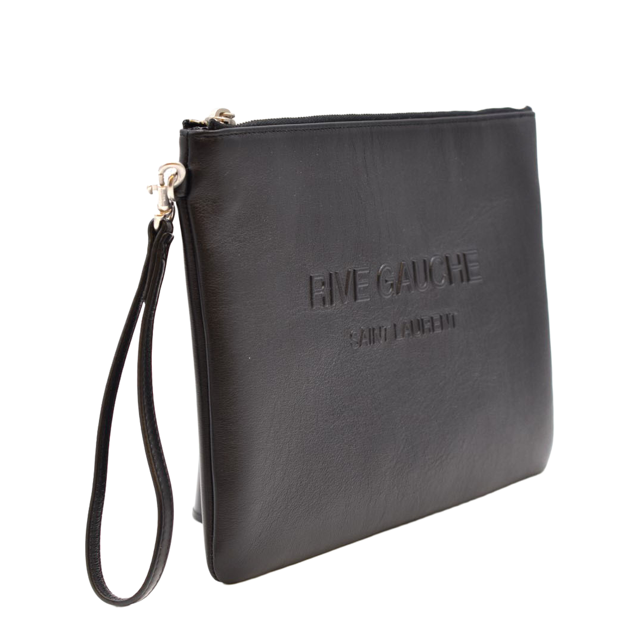 Rive Gauche Clutch, Silver Hardware