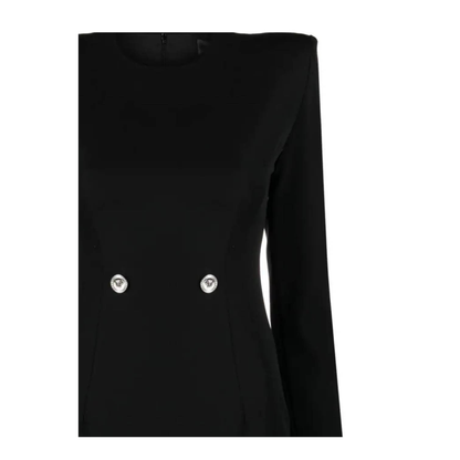 Mini Grain De Poudre Dress In Black