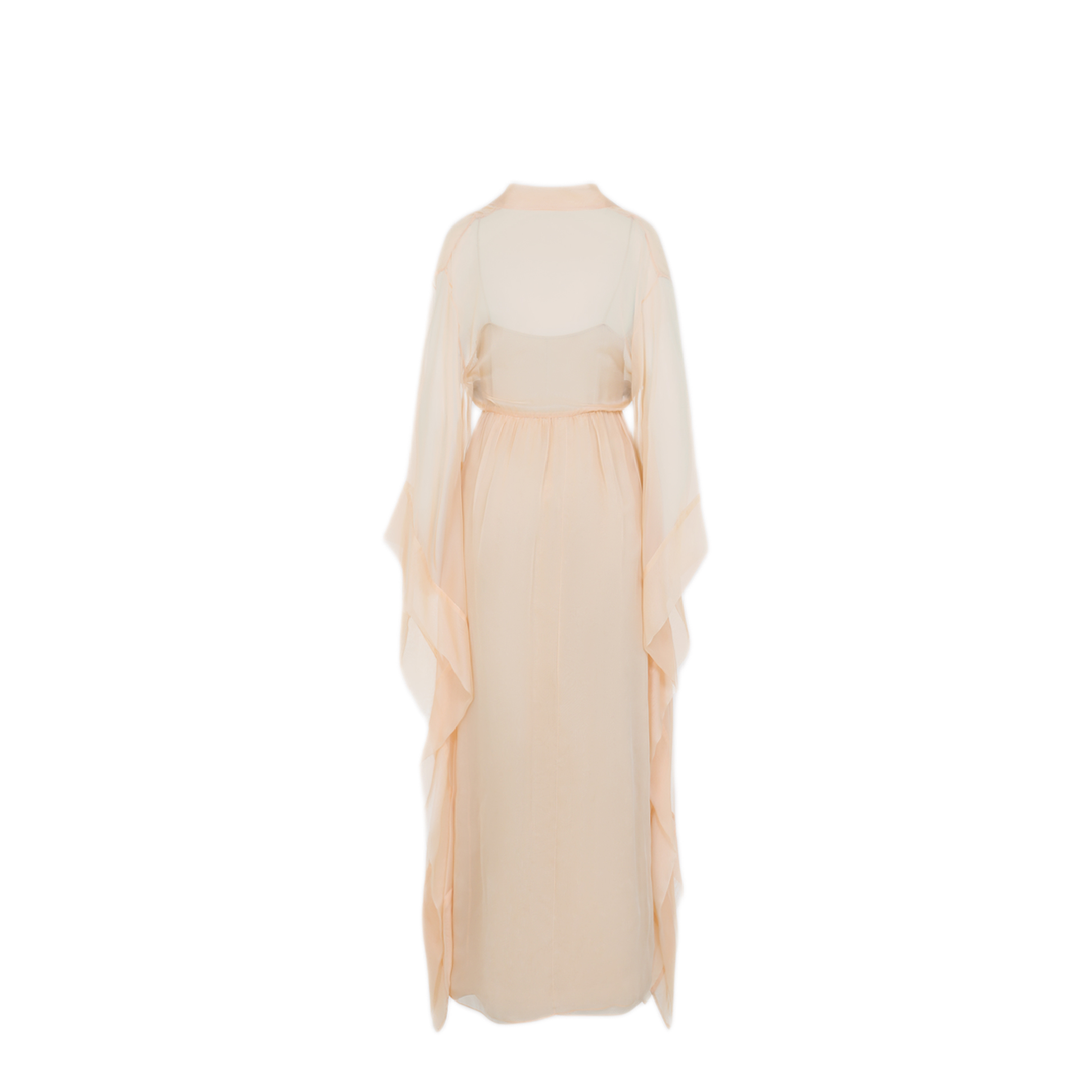 MAYFEYR - ALBERTA FERRETTI - Beige Chiffon Long Dress - A046201150016