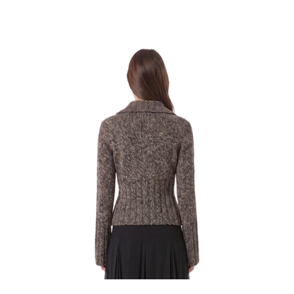 MAYFEYR - Khaite - Takeo Cardigan In Multi Sepia And Black - 18403675792