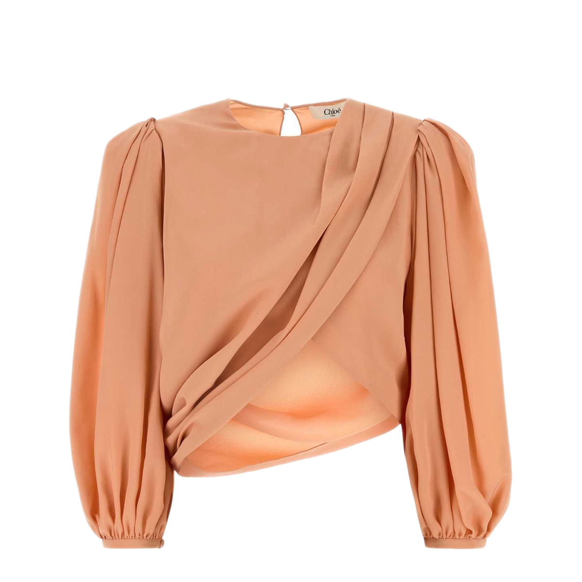 MAYFEYR - Chloè - Salmon Crepe Top - CH25UHT69125266