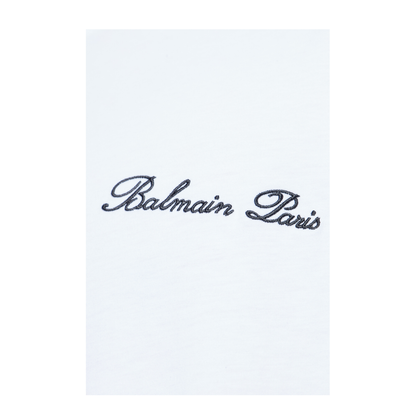 Embroidered Signature T-shirt White