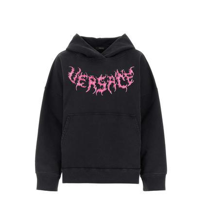 Hooded Sweatshirt With Logo In Black