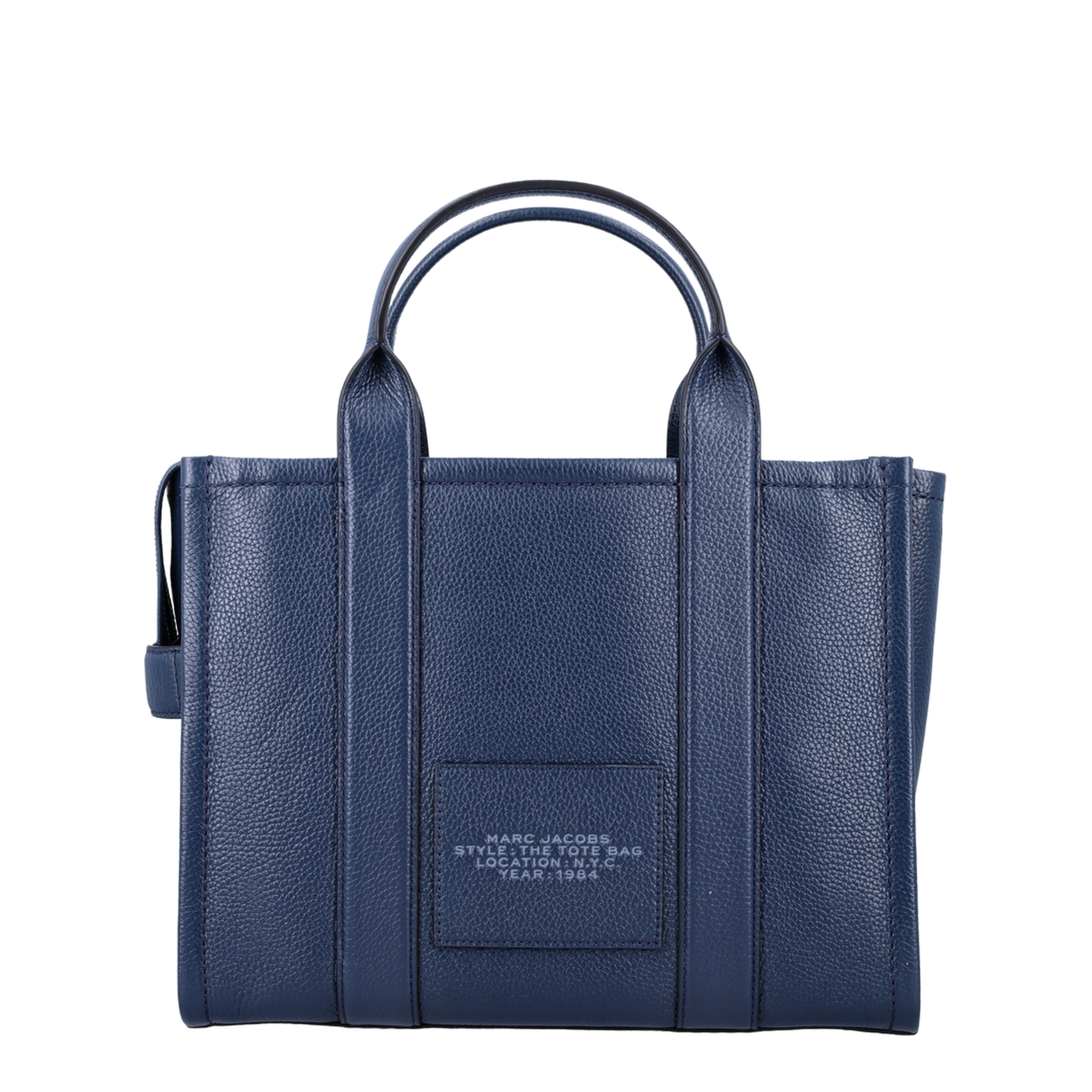 The Leather Medium Calfskin Tote Bag - Blue Sea