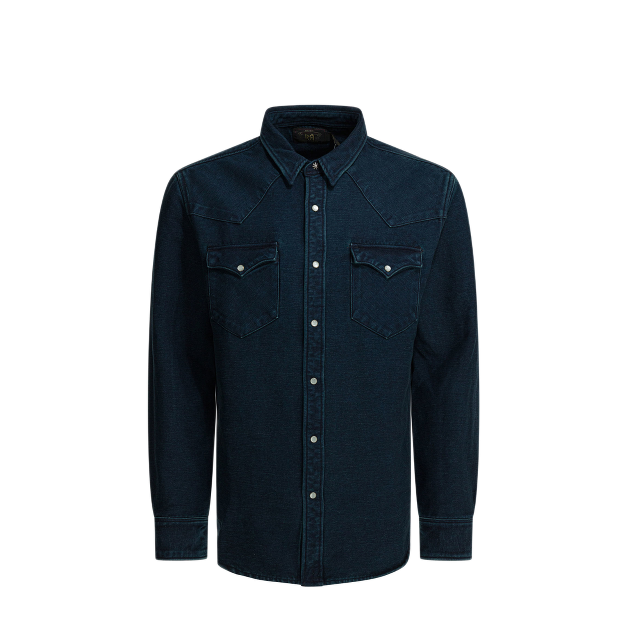 MAYFEYR - RRL by Ralph Lauren - Indigo Suede Western Shirt - 782P06938001INDIGO