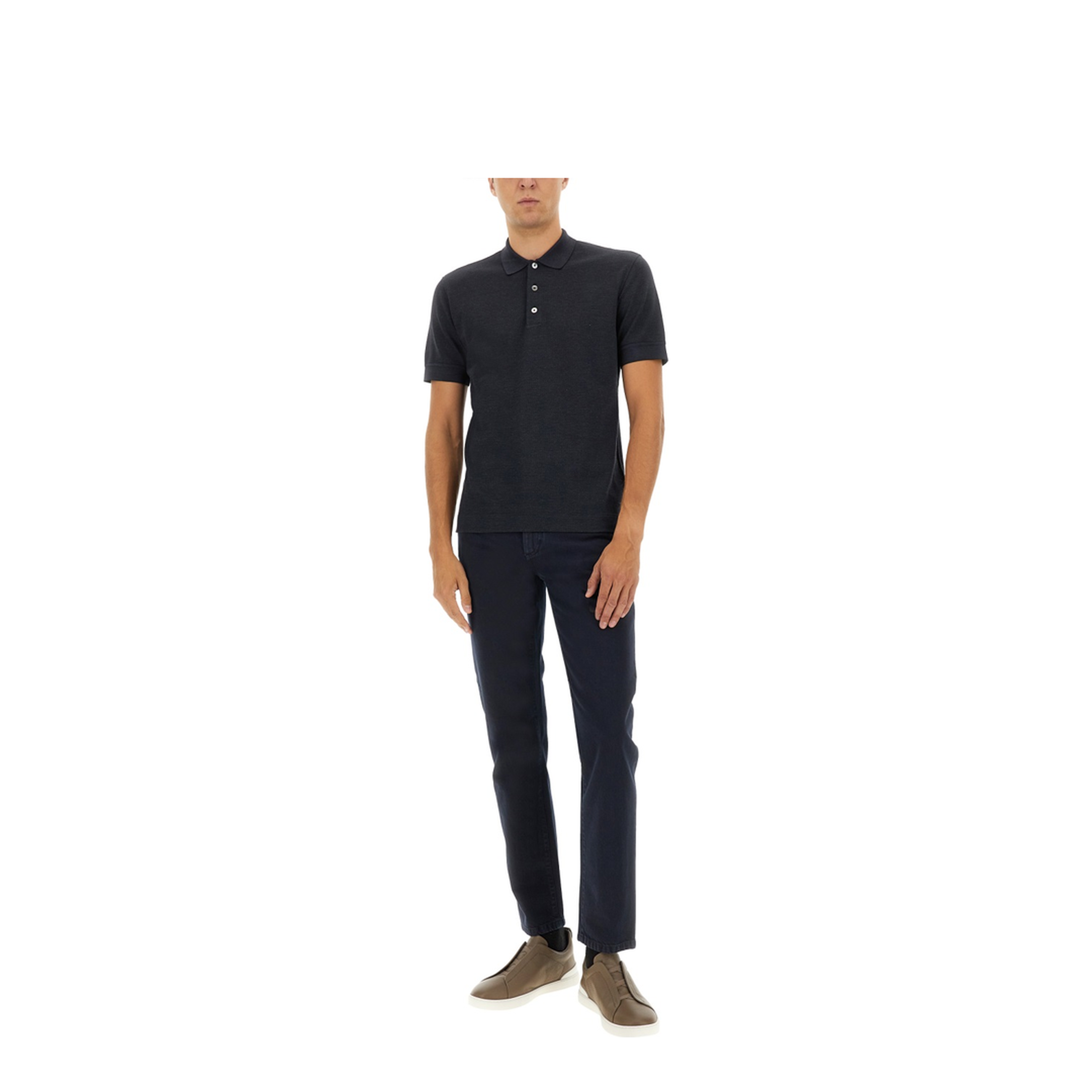 MAYFEYR - Zegna - Cotton Blend Polo Shirt - UG381A2G740B09