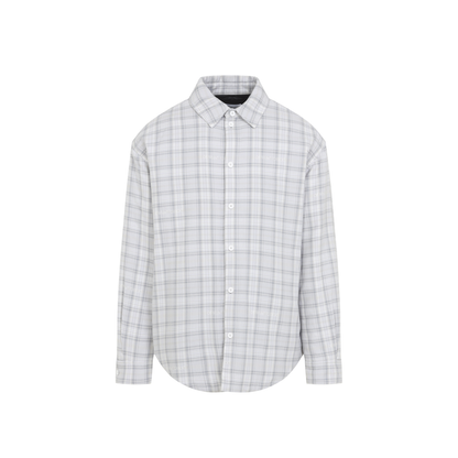 MAYFEYR - Off-White - Flannel Wool Overshirt Padded Coat - 44MES01FF26F001050