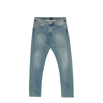 Tapered-Fit Organic Vintage Stretch Dark-Wash Jeans