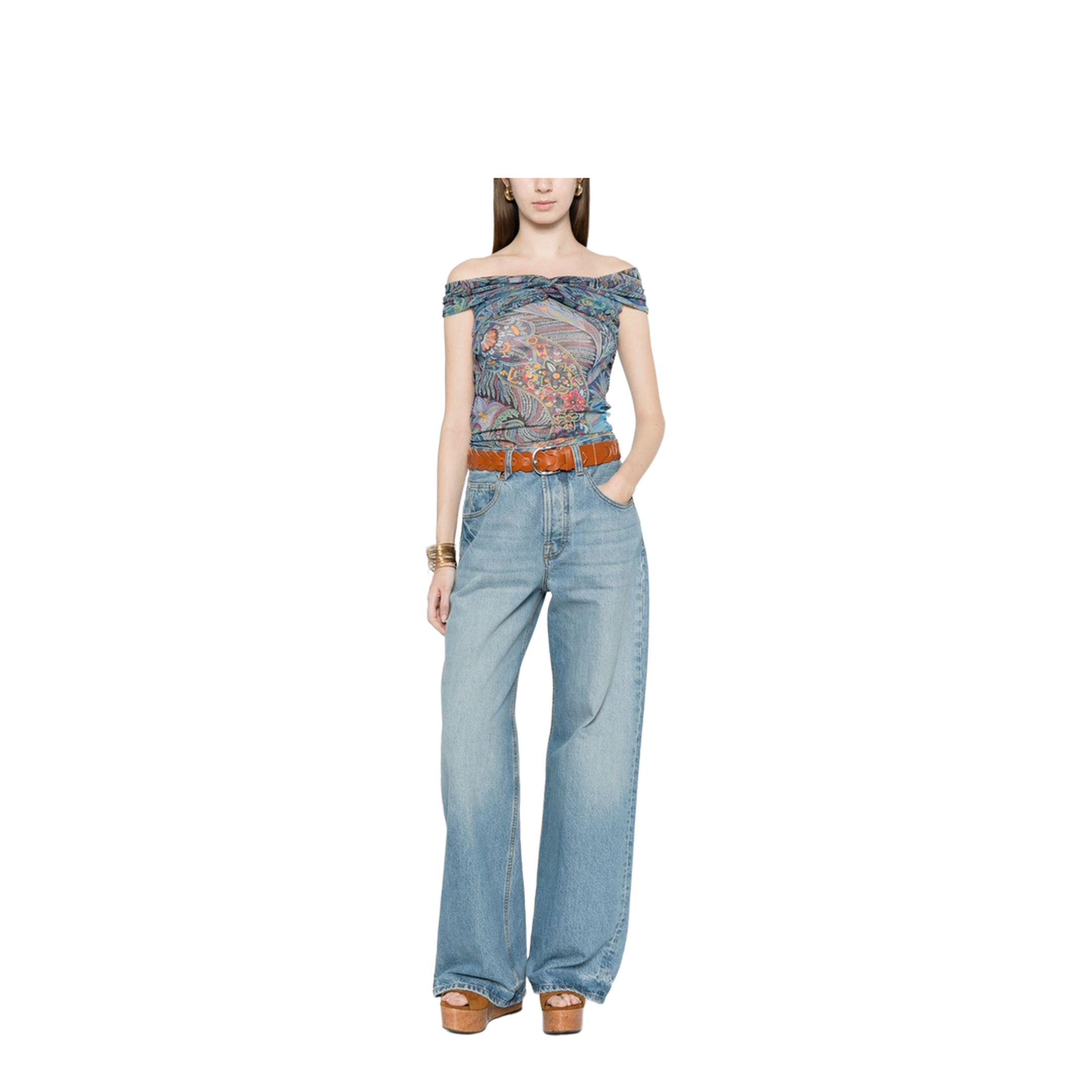 Women's Pattern Top Blue
