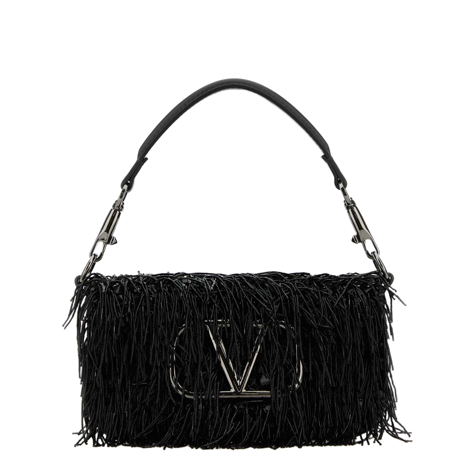 Embellished satin small LocÃ² handbag