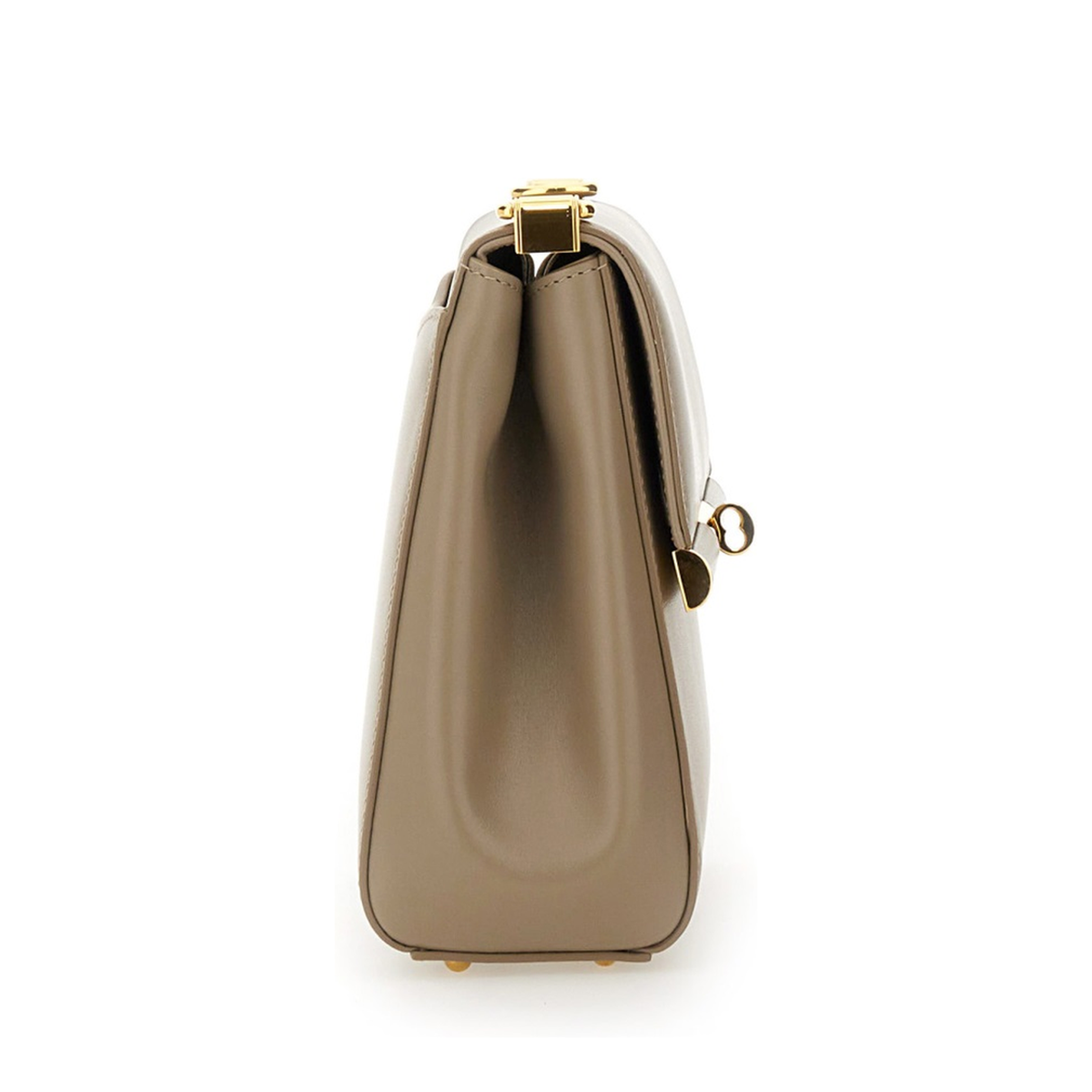 Marlene Calfskin Shoulder Bag - Beige
