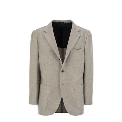 Single-Breasted Cashmere Jacket